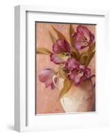 Violet Tulips-Unknown Chiu-Framed Art Print