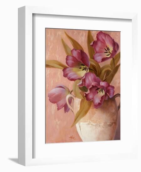 Violet Tulips-Unknown Chiu-Framed Art Print