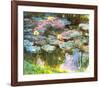 Violet Water Lilies-Claude Monet-Framed Art Print