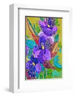 Violets-null-Framed Art Print