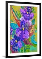 Violets-null-Framed Art Print