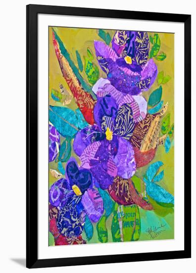 Violets-null-Framed Art Print