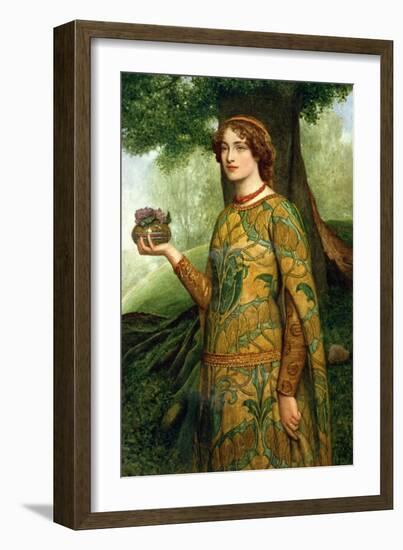 Violets-Sir James Dromgole Linton-Framed Giclee Print