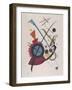 Violett, by Vasily Kandinsky, 1923, Russian French Expressionist Print, Lithograph. Geometrical Ele-null-Framed Art Print
