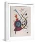 Violett, by Vasily Kandinsky, 1923, Russian French Expressionist Print, Lithograph. Geometrical Ele-null-Framed Art Print