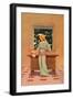 Violetta-Maxfield Parrish-Framed Art Print