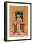 Violetta-Maxfield Parrish-Framed Art Print