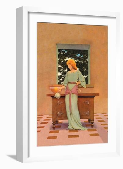 Violetta-Maxfield Parrish-Framed Art Print