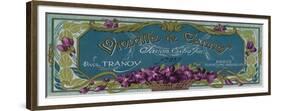 Violette De Cannes Soap Label - Paris, France-Lantern Press-Framed Premium Giclee Print