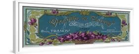 Violette De Cannes Soap Label - Paris, France-Lantern Press-Framed Premium Giclee Print