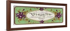 Violette Soap Label - Paris, France-Lantern Press-Framed Art Print