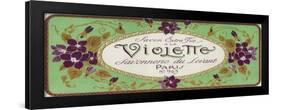 Violette Soap Label - Paris, France-Lantern Press-Framed Art Print