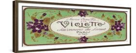 Violette Soap Label - Paris, France-Lantern Press-Framed Premium Giclee Print