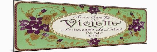 Violette Soap Label - Paris, France-Lantern Press-Mounted Premium Giclee Print