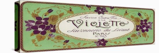 Violette Soap Label - Paris, France-Lantern Press-Stretched Canvas