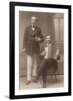 Violin Accordion Duet-null-Framed Art Print