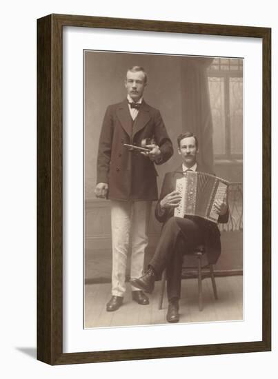 Violin Accordion Duet-null-Framed Art Print