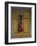 Violin and Bow Hanging on a Door-Jan van der Vaardt-Framed Giclee Print