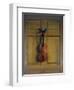 Violin and Bow Hanging on a Door-Jan van der Vaardt-Framed Giclee Print