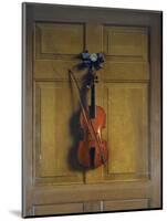 Violin and Bow Hanging on a Door-Jan van der Vaardt-Mounted Giclee Print