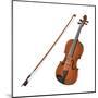 Violin and Bow, Stringed Instrument, Musical Instrument-Encyclopaedia Britannica-Mounted Poster