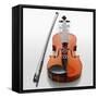 Violin and Bow-null-Framed Stretched Canvas