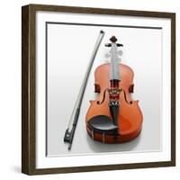 Violin and Bow-null-Framed Photographic Print