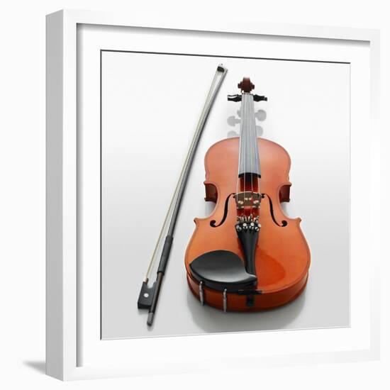 Violin and Bow-null-Framed Photographic Print