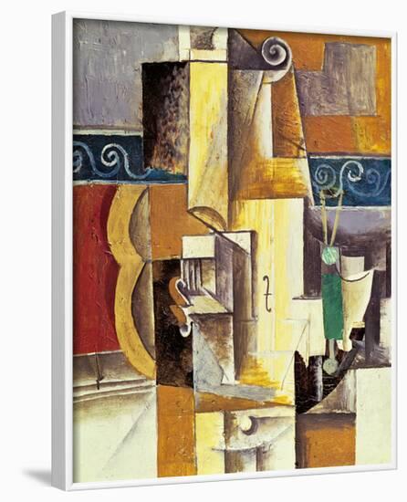 Violin And Guitar-Pablo Picasso-Framed Art Print