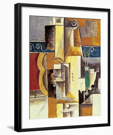 Violin And Guitar-Pablo Picasso-Framed Art Print