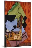 Violin and Playing Cards on a Table, 1913-Juan Gris-Mounted Giclee Print