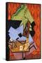 Violin and Playing Cards on a Table-Juan Gris-Framed Stretched Canvas