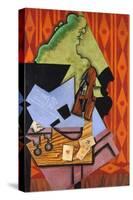 Violin and Playing Cards on a Table-Juan Gris-Stretched Canvas