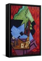 Violin and Playing Cards-Juan Gris-Framed Stretched Canvas