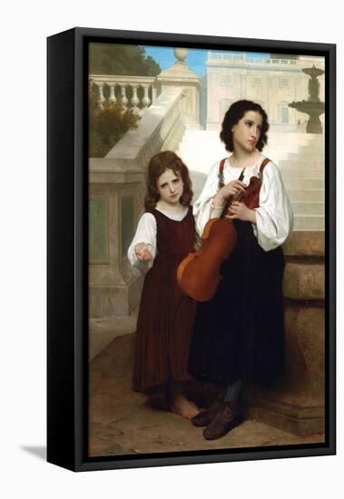 Violin in the Country-William Adolphe Bouguereau-Framed Stretched Canvas