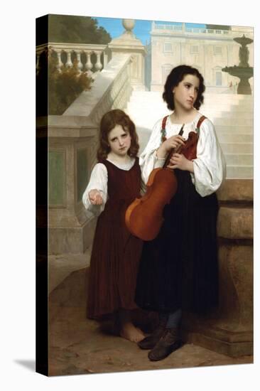 Violin in the Country-William Adolphe Bouguereau-Stretched Canvas