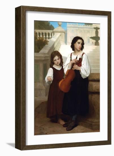 Violin in the Country-William Adolphe Bouguereau-Framed Art Print