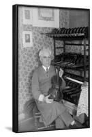 Violin Maker 1930s-null-Framed Photographic Print