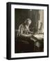 Violin Maker 1930s-null-Framed Photographic Print