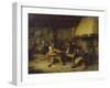 Violin Player and Drinking Peasants in a Tavern, 1663-Adriaen Van Ostade-Framed Giclee Print