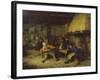 Violin Player and Drinking Peasants in a Tavern, 1663-Adriaen Van Ostade-Framed Giclee Print