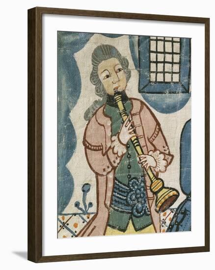 Violin Player, Detail from the Marriage of Canaan and Entry of Christ into Jerusalem-null-Framed Giclee Print