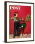 "Violin Practice" Saturday Evening Post Cover, February 5, 1955-Richard Sargent-Framed Giclee Print