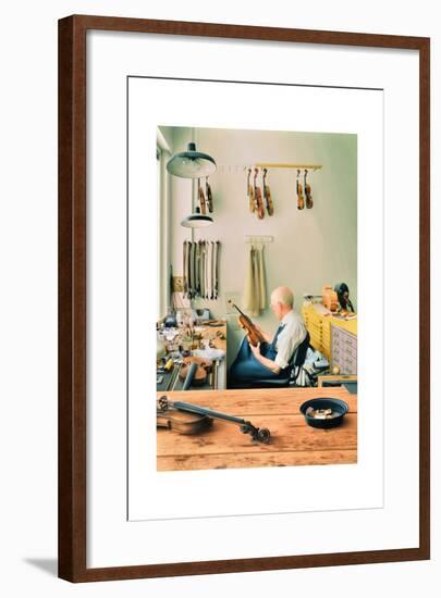 Violin Repair Shop, 2013-Max Ferguson-Framed Giclee Print