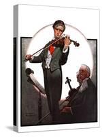 "Violin Virtuoso", April 28,1923-Norman Rockwell-Stretched Canvas
