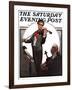 "Violin Virtuoso" Saturday Evening Post Cover, April 28,1923-Norman Rockwell-Framed Giclee Print