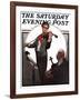 "Violin Virtuoso" Saturday Evening Post Cover, April 28,1923-Norman Rockwell-Framed Giclee Print