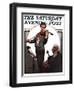 "Violin Virtuoso" Saturday Evening Post Cover, April 28,1923-Norman Rockwell-Framed Giclee Print