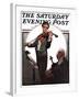 "Violin Virtuoso" Saturday Evening Post Cover, April 28,1923-Norman Rockwell-Framed Giclee Print