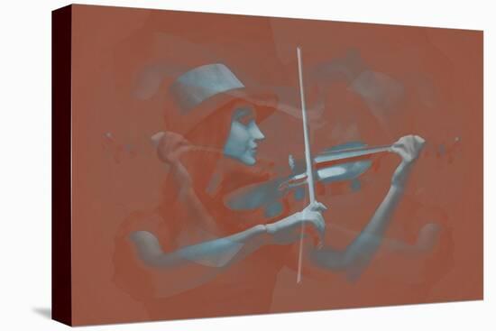Violinist Brown-NaxArt-Stretched Canvas
